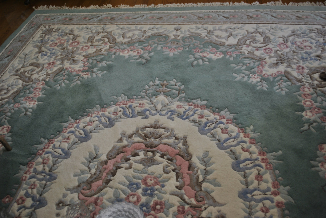 Oriental Rug in Mint Green